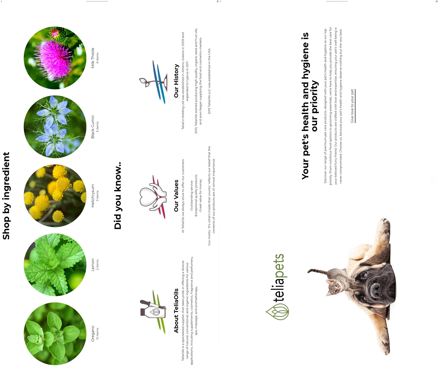 teliaoils website design screens ui ux 3