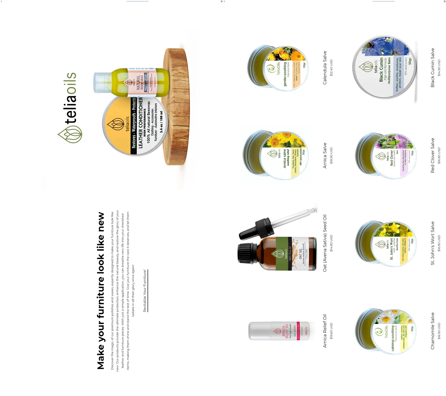 teliaoils website design screens ui ux 4